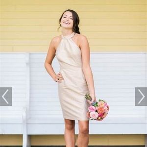 LULA KATE SOUTHERN CHARM seersucker halter dress Abby 8 medium dress striped